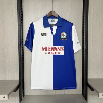 Blackburn Rovers 1994/95 Mens Retro Home Jersey 01