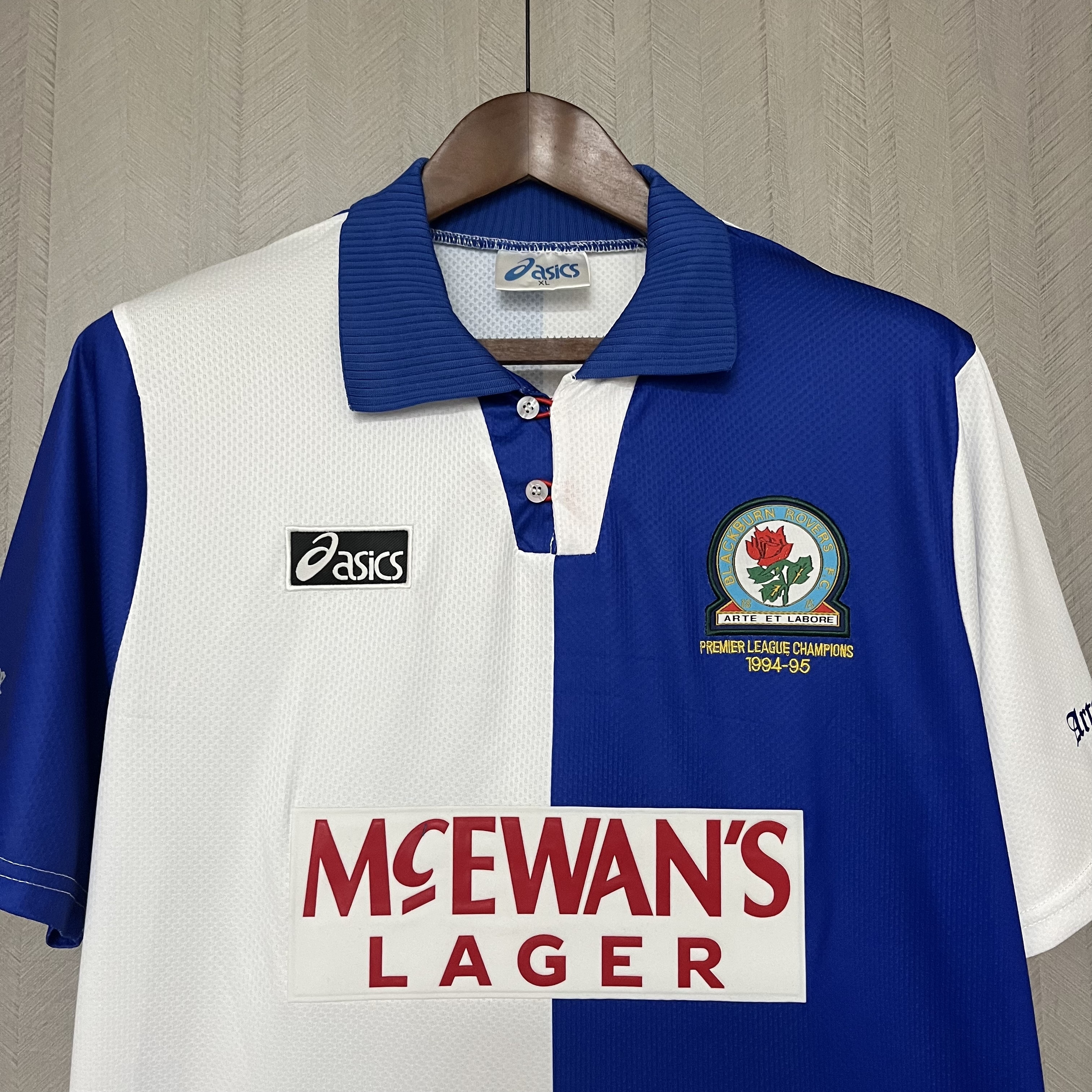 Blackburn Rovers 1994/95 Mens Retro Home Jersey