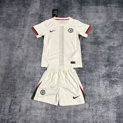 Chelsea 2025/26 Kids Away Kit 01