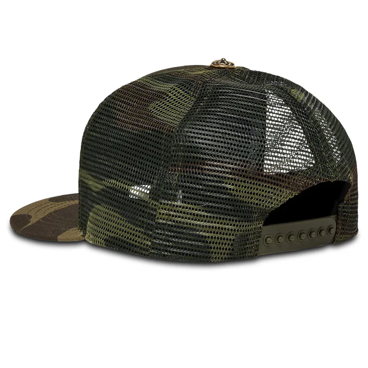 Chrome Hearts Hollywood Trucker Cap Green Camo