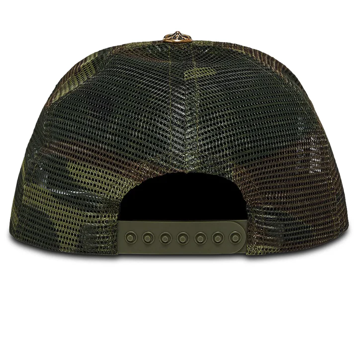 Chrome Hearts Hollywood Trucker Cap Green Camo