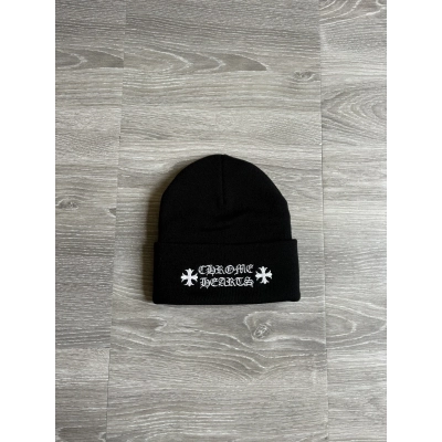 Chrome Hearts Logo Beanie Black 02