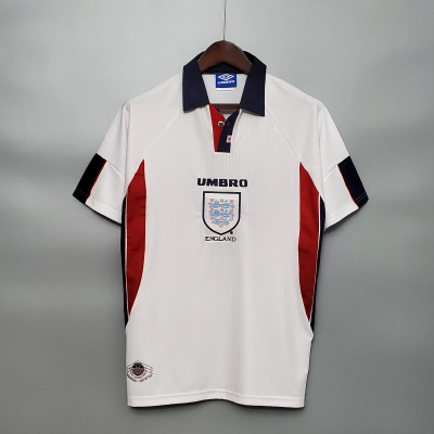 England 1998 Mens Retro Home Jersey 01