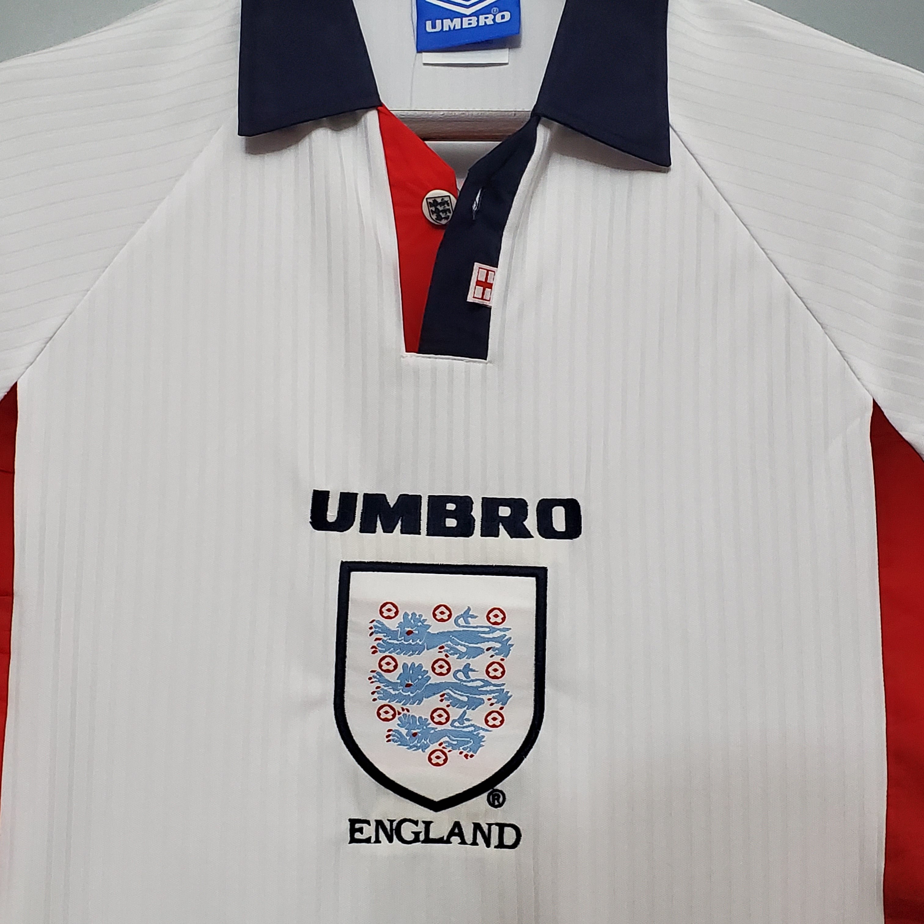 England 1998 Mens Retro Home Jersey