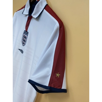 England 2004 Mens Retro Home Jersey 02