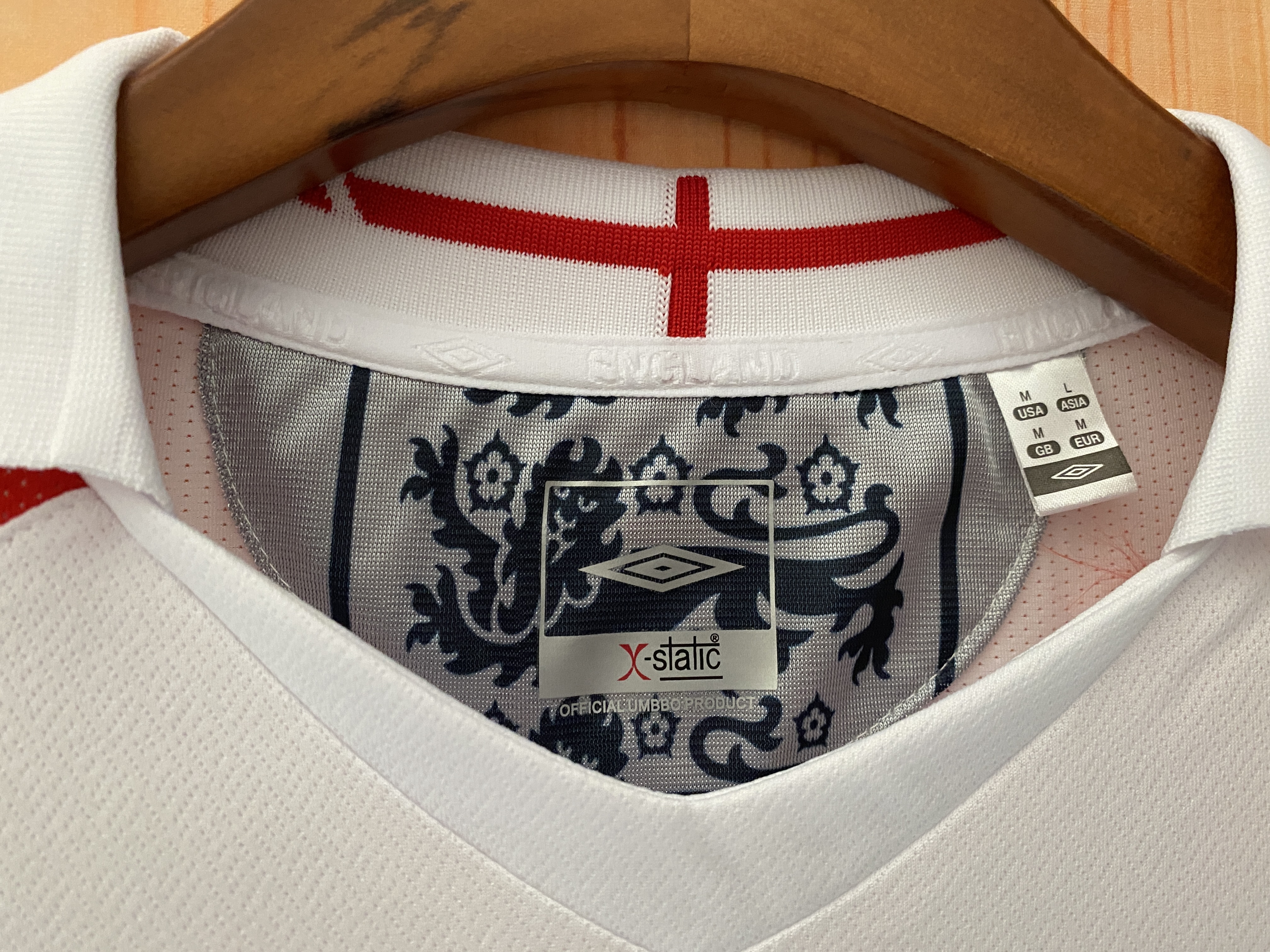England 2006 Mens Retro Long Sleeve Home Jersey