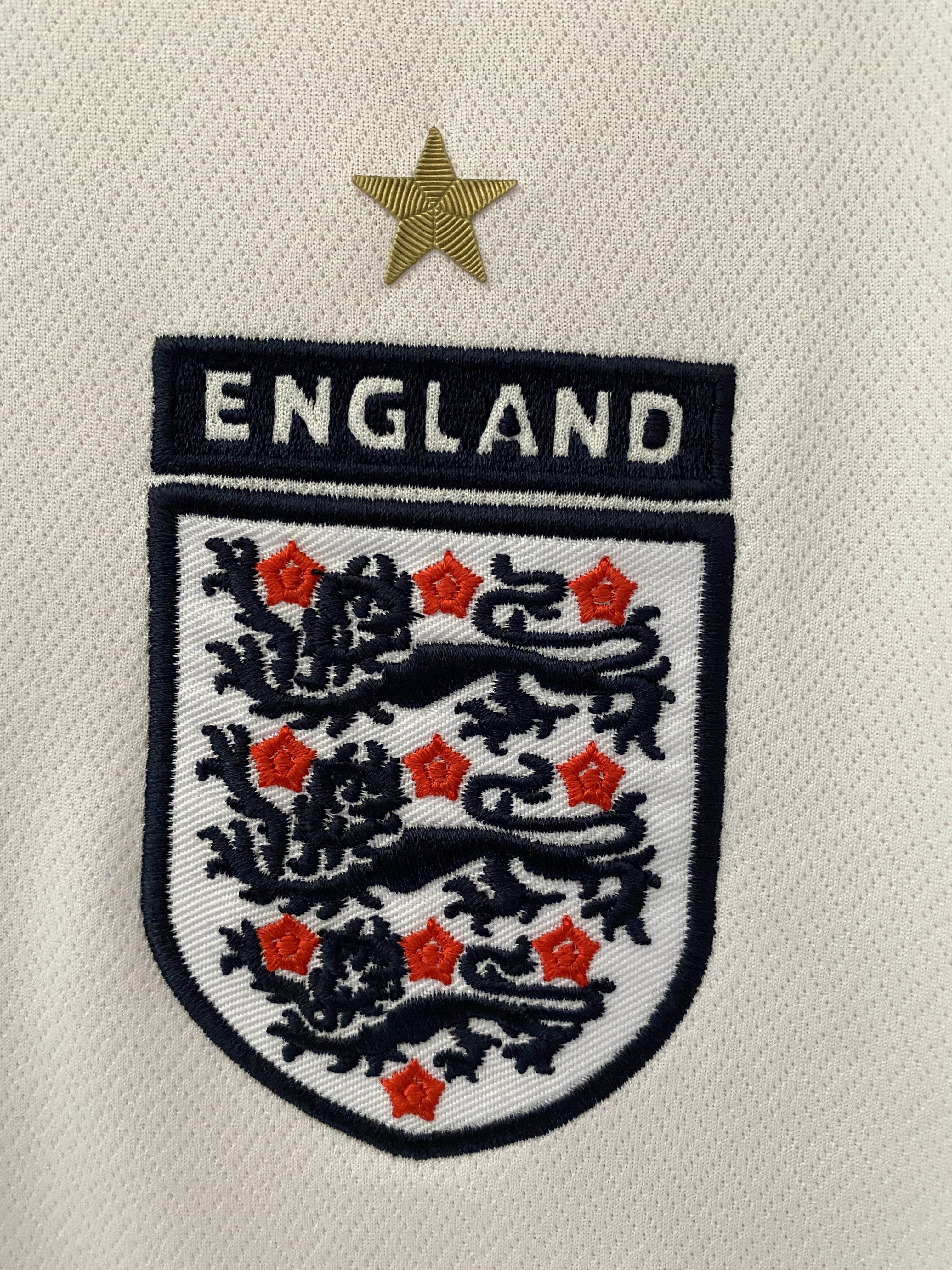 England 2006 Mens Retro Long Sleeve Home Jersey