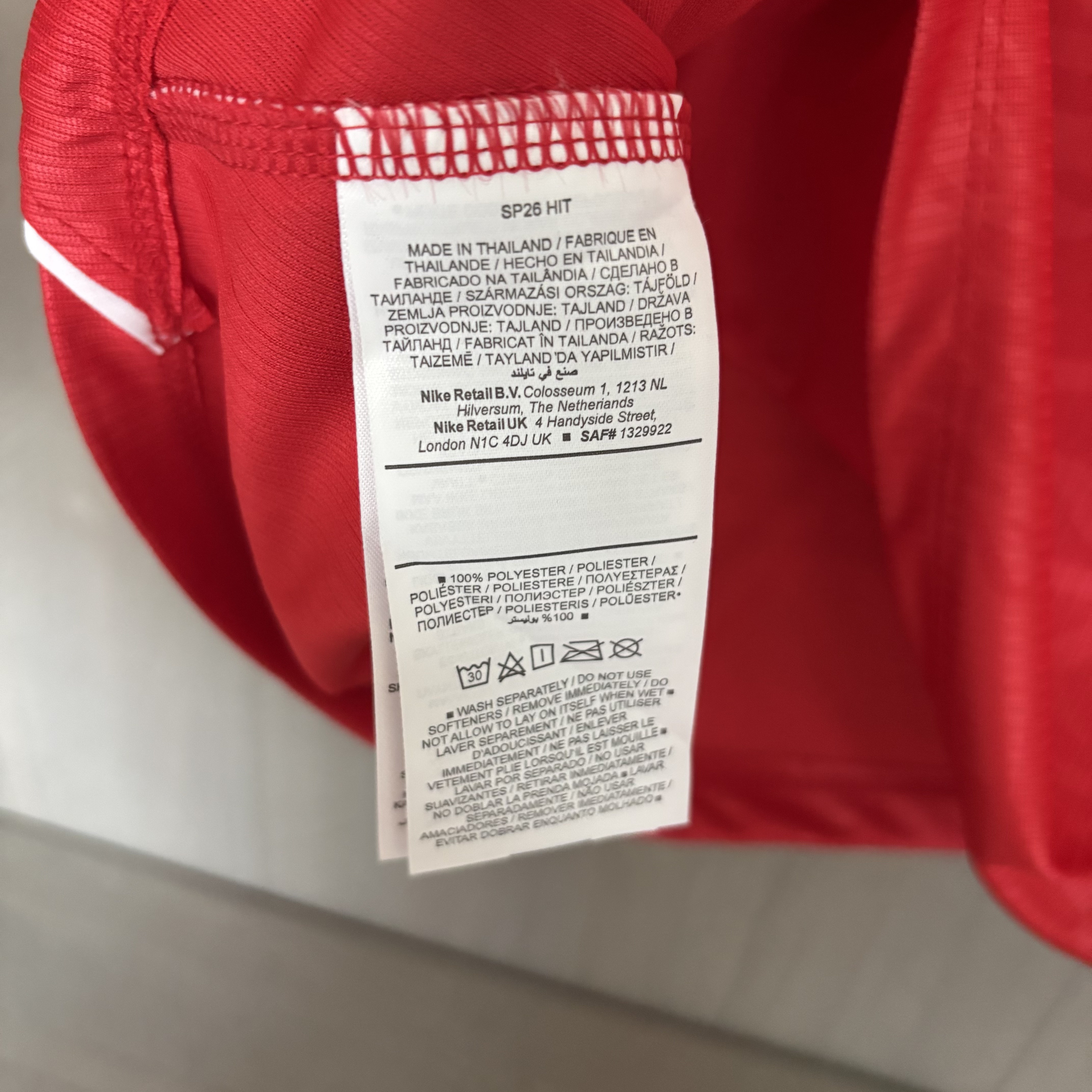 England 2026 Mens Away Jersey