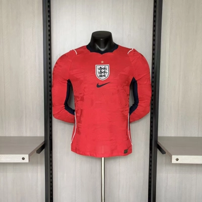 England 2026 Mens Player Version Long Sleeve Away Jersey 01