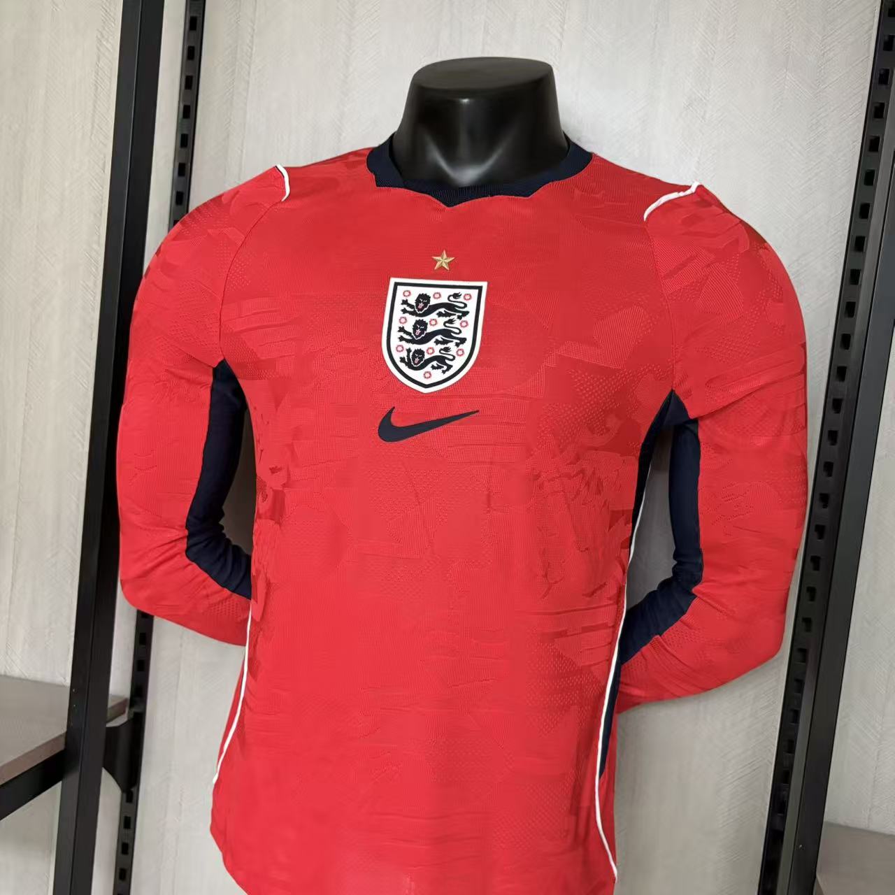 England 2026 Mens Player Version Long Sleeve Away Jersey