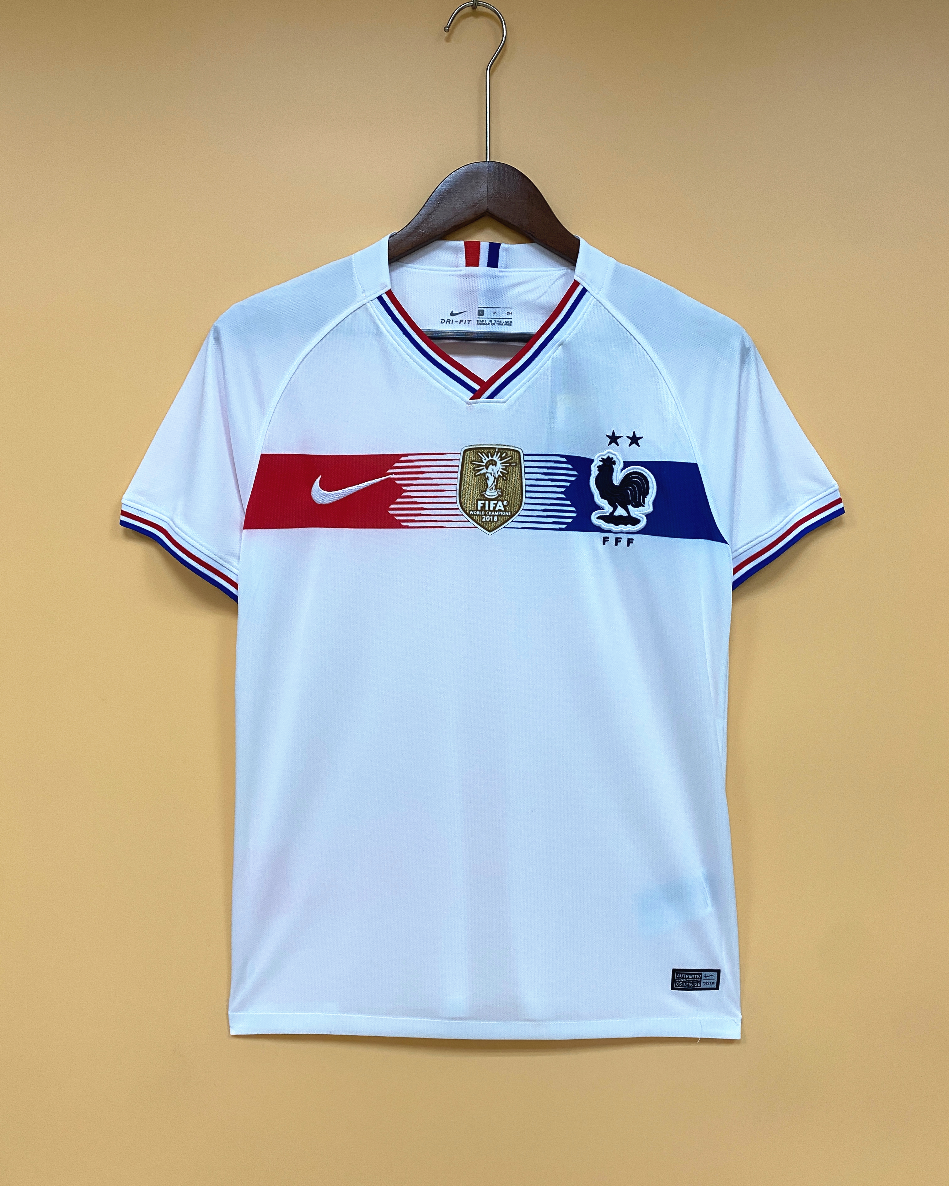 France 2018 Mens Retro White Training Kit