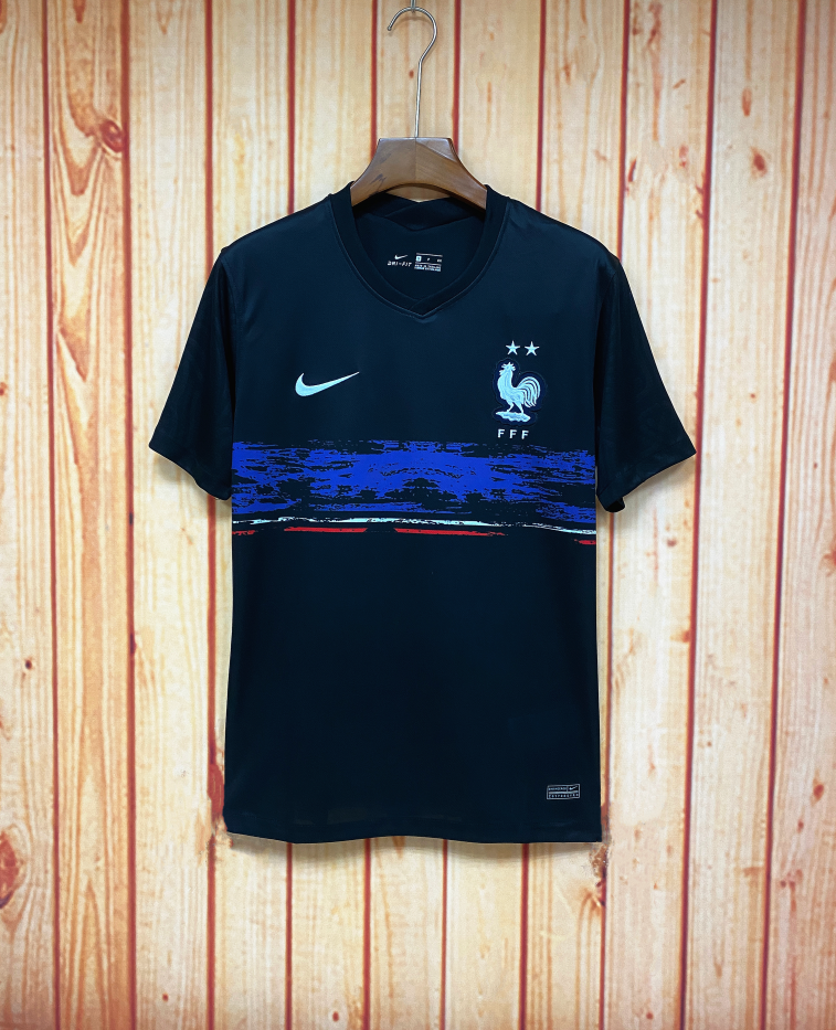 France 2022/23 Mens Black Pre-Match Jersey