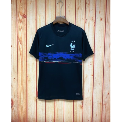 France 2022/23 Mens Black Pre-Match Jersey 01