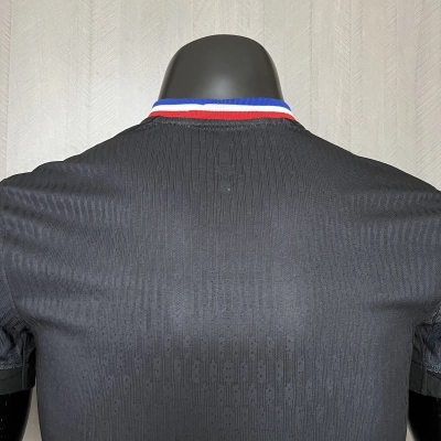 France 2024/25 Mens Player Version Black Jersey 02
