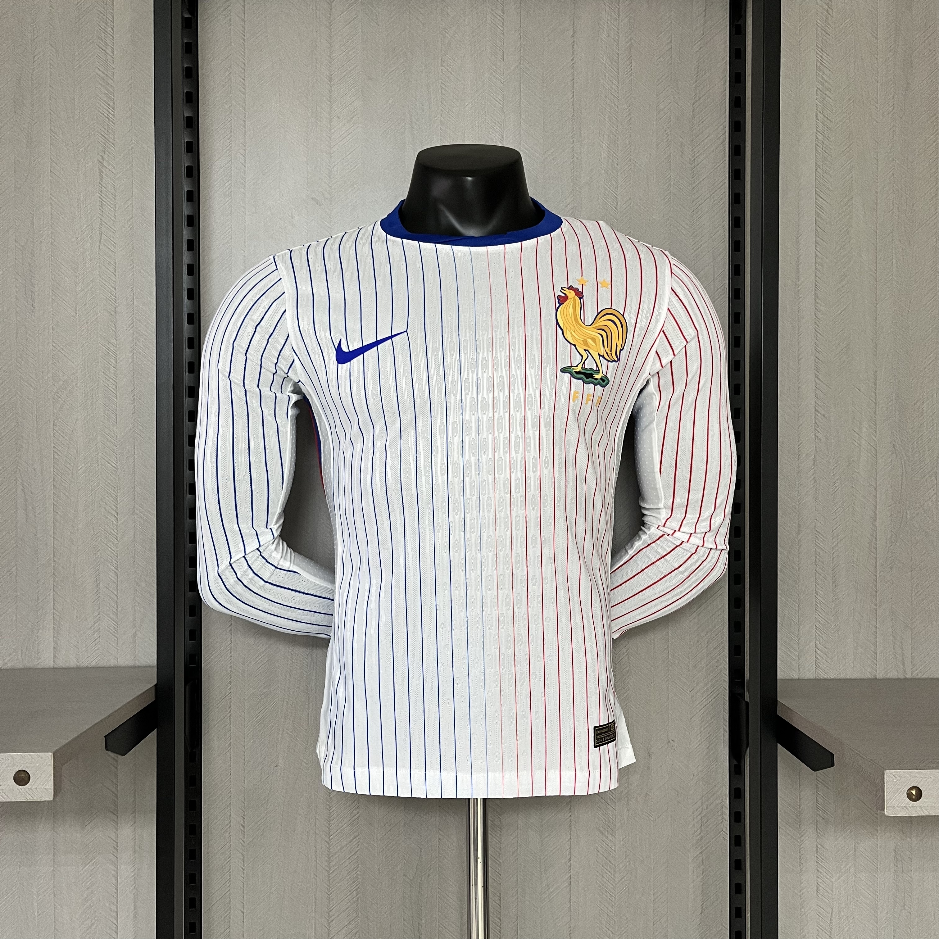France 2024/25 Mens Player Version Long Sleeve Away Jersey
