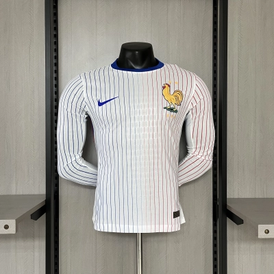 France 2024/25 Mens Player Version Long Sleeve Away Jersey 01