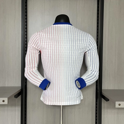 France 2024/25 Mens Player Version Long Sleeve Away Jersey 02