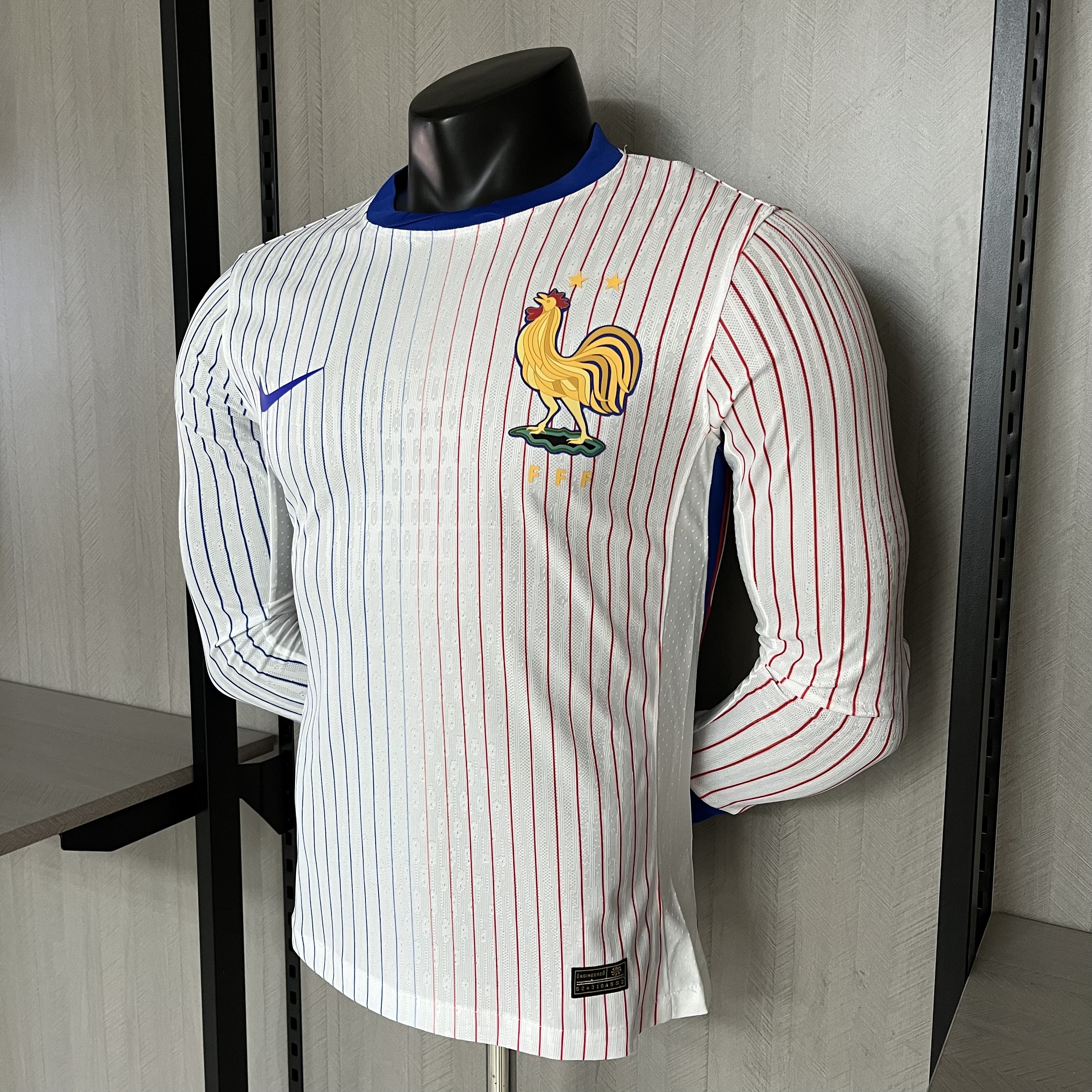 France 2024/25 Mens Player Version Long Sleeve Away Jersey