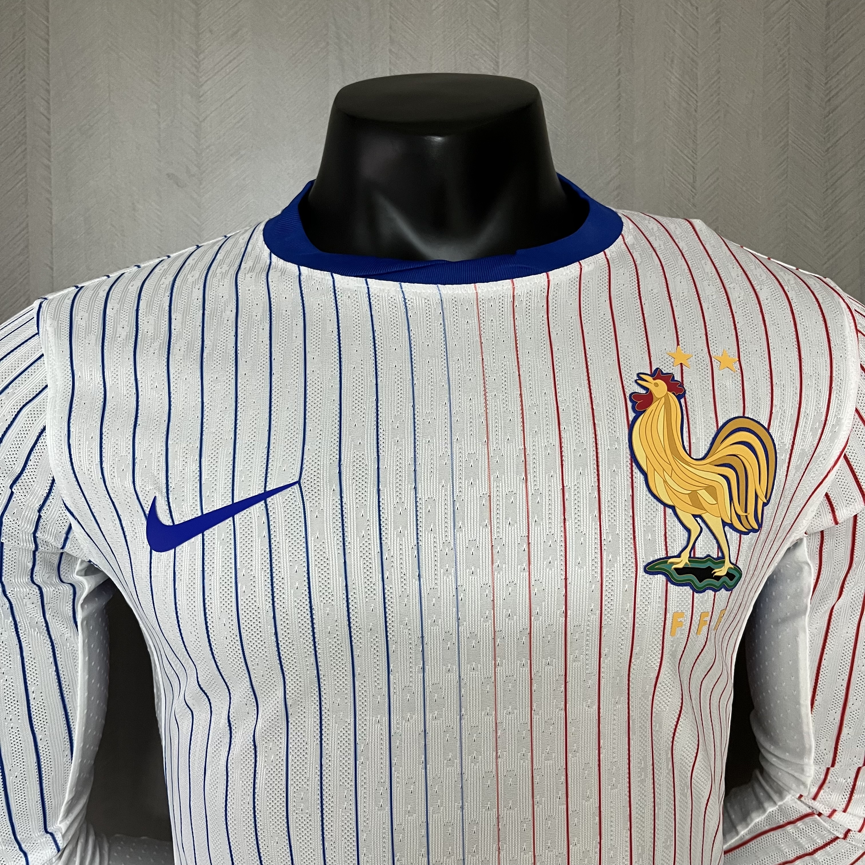 France 2024/25 Mens Player Version Long Sleeve Away Jersey
