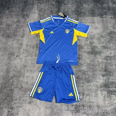 Leeds United 2025/26 Kids Away Kit 01