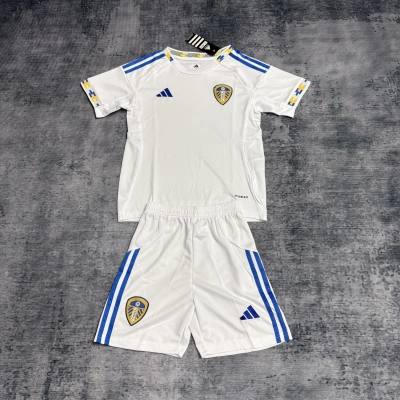 Leeds United 2025/26 Kids Home Jersey 01