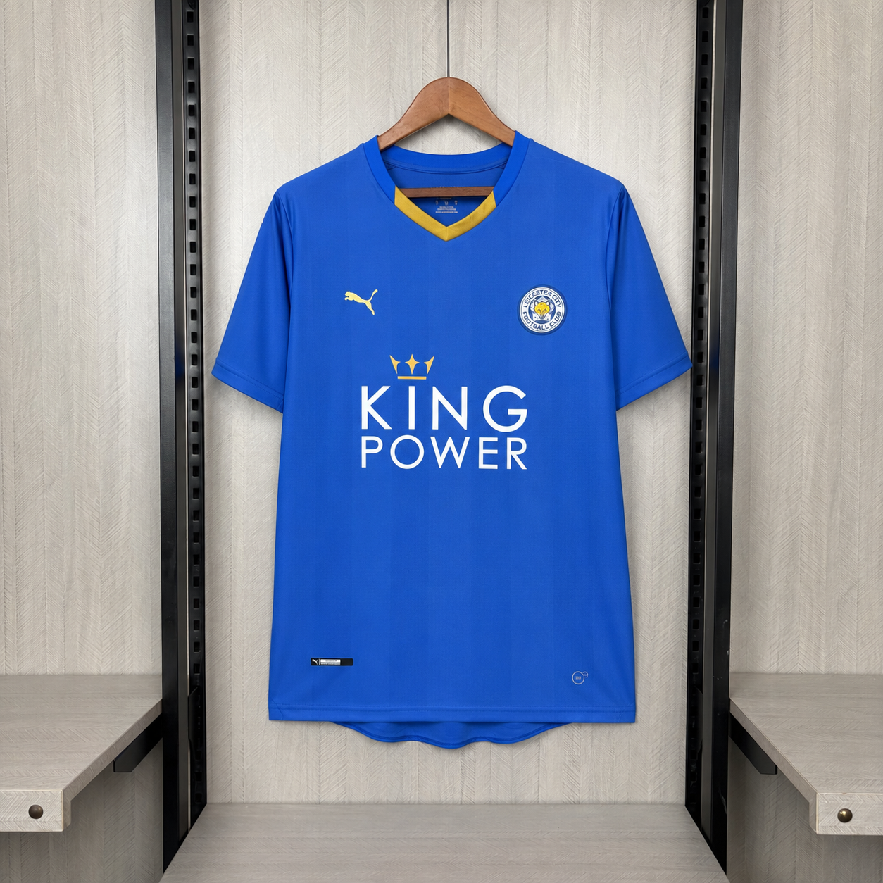 Leicester City 2015/16 Mens Retro Home Jersey