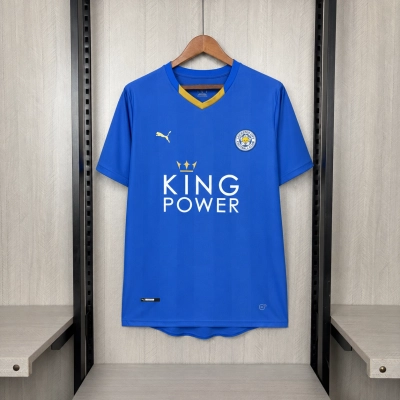 Leicester City 2015/16 Mens Retro Home Jersey 01