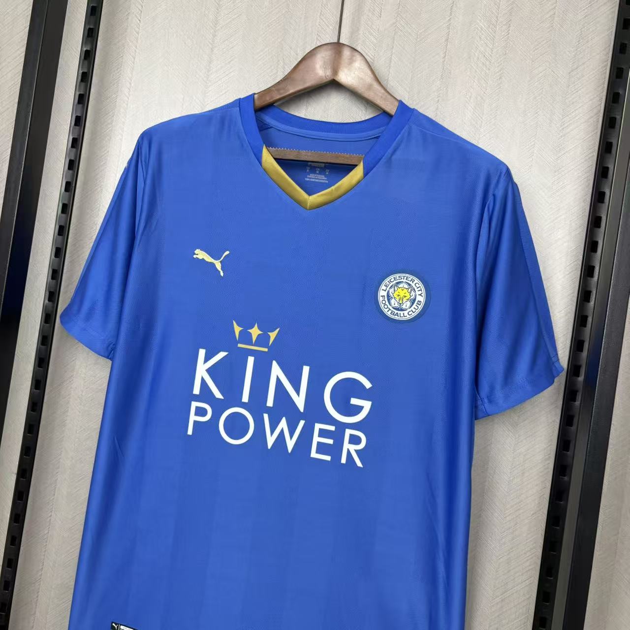 Leicester City 2015/16 Mens Retro Home Jersey