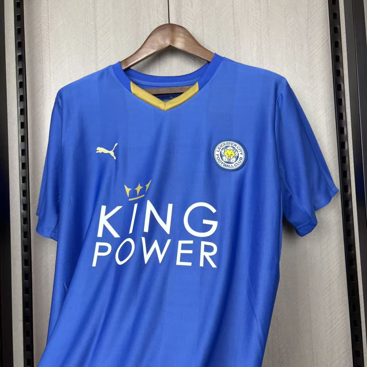 Leicester City 2015/16 Mens Retro Home Jersey