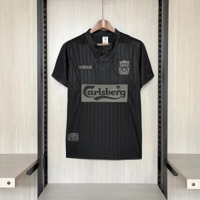 Liverpool 1995/96 Mens Retro Black Jersey 01