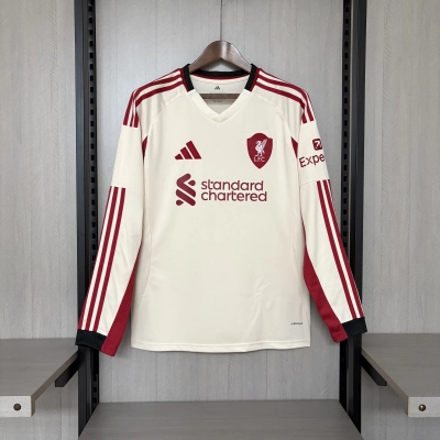 Liverpool 2025/26 Mens Long Sleeve Away Jersey 01