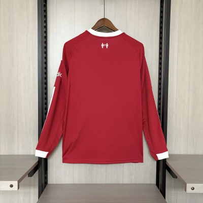 Liverpool 2025/26 Mens Long Sleeve Home Jersey 02