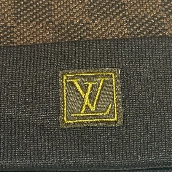 Louis Vuitton Damier Check Pattern Beanie Brown