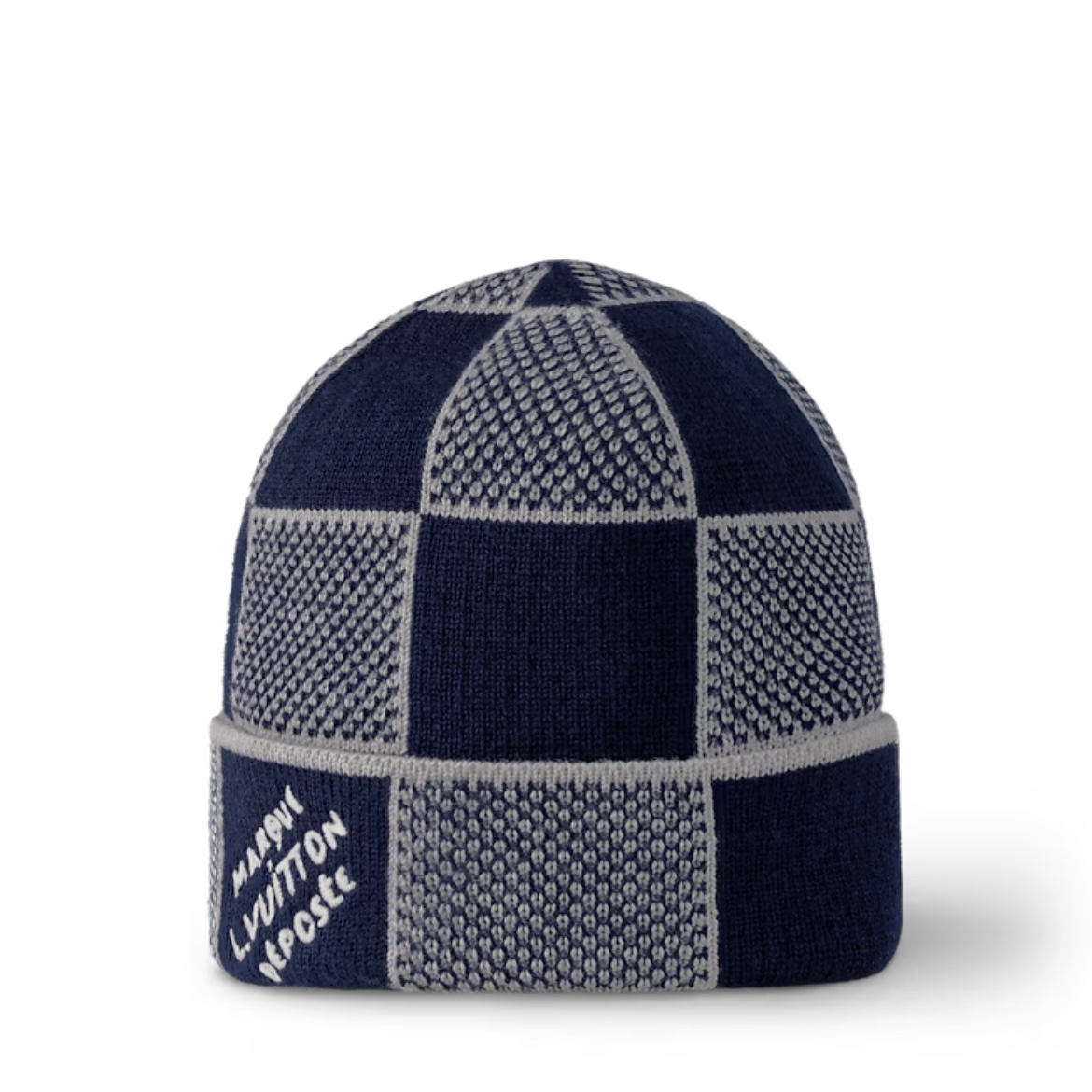 Louis Vuitton Damier Heritage Beanie Navy blue