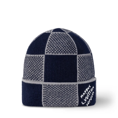 Louis Vuitton Damier Heritage Beanie Navy blue 02