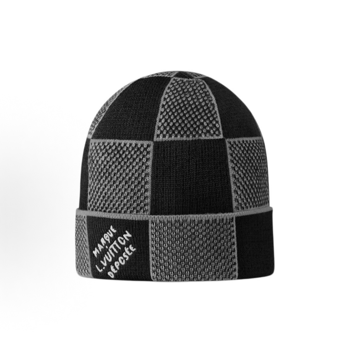 Louis Vuitton LV Damier Heritage Beanie Black Gray