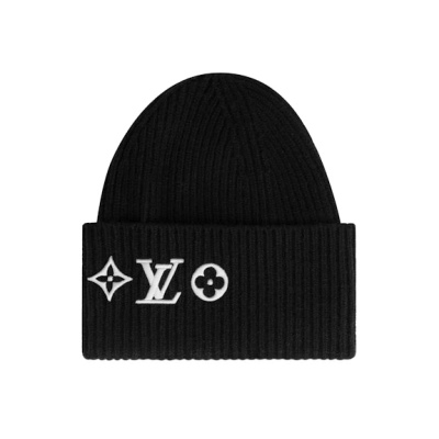 Louis Vuitton LV Headline Beanie Black 01