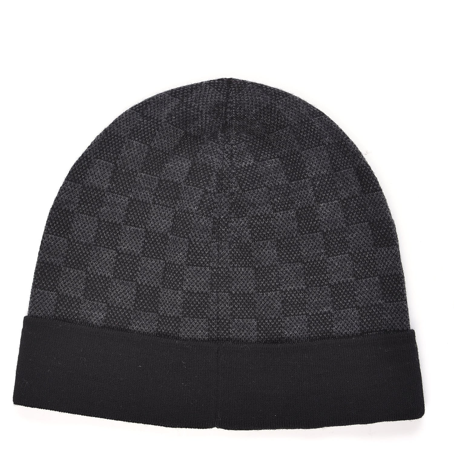 Louis Vuitton Wool Petit Damier Beanie NM Graphite