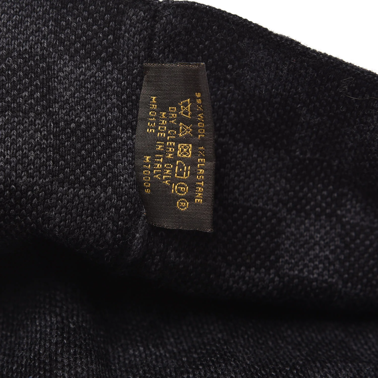 Louis Vuitton Wool Petit Damier Beanie NM Graphite