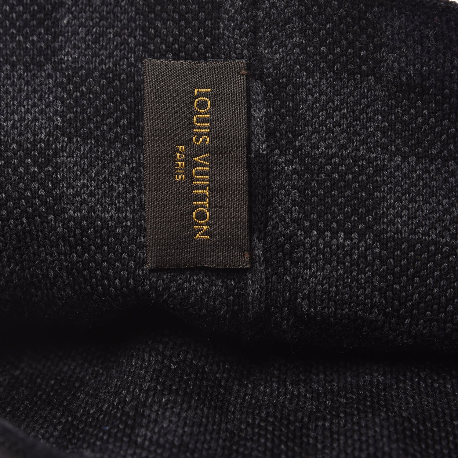 Louis Vuitton Wool Petit Damier Beanie NM Graphite