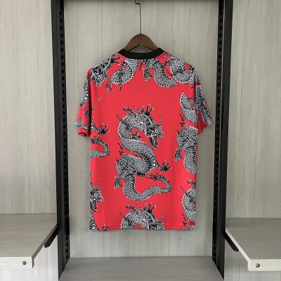 Manchester United 2019/20 Mens Retro Red Chinese Dragon Jersey 02