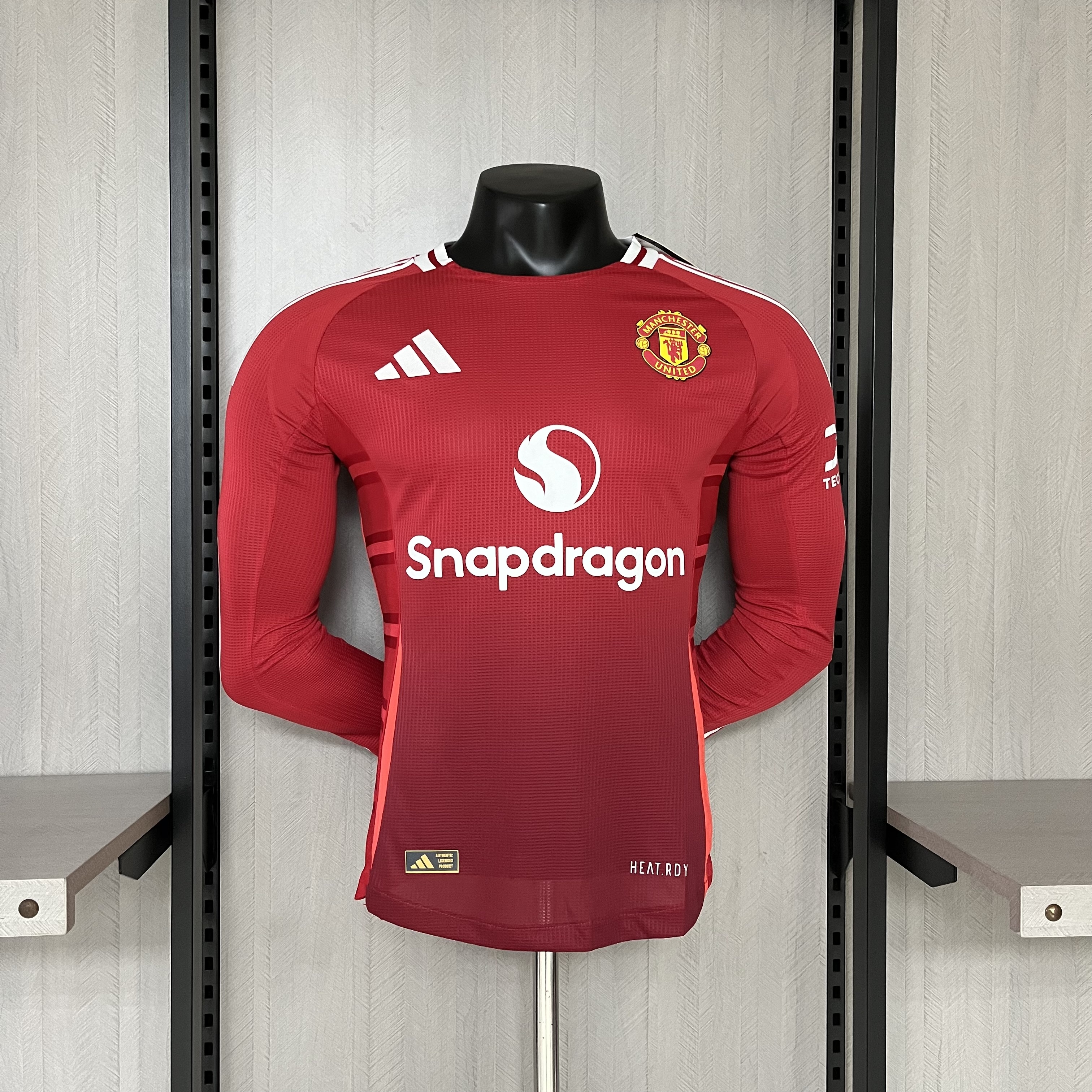Manchester United 2024/25 Mens Player Version Long Sleeve Home Jersey