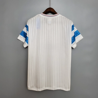 Marseille 1990 Mens Retro Home Design 2 Jersey 02