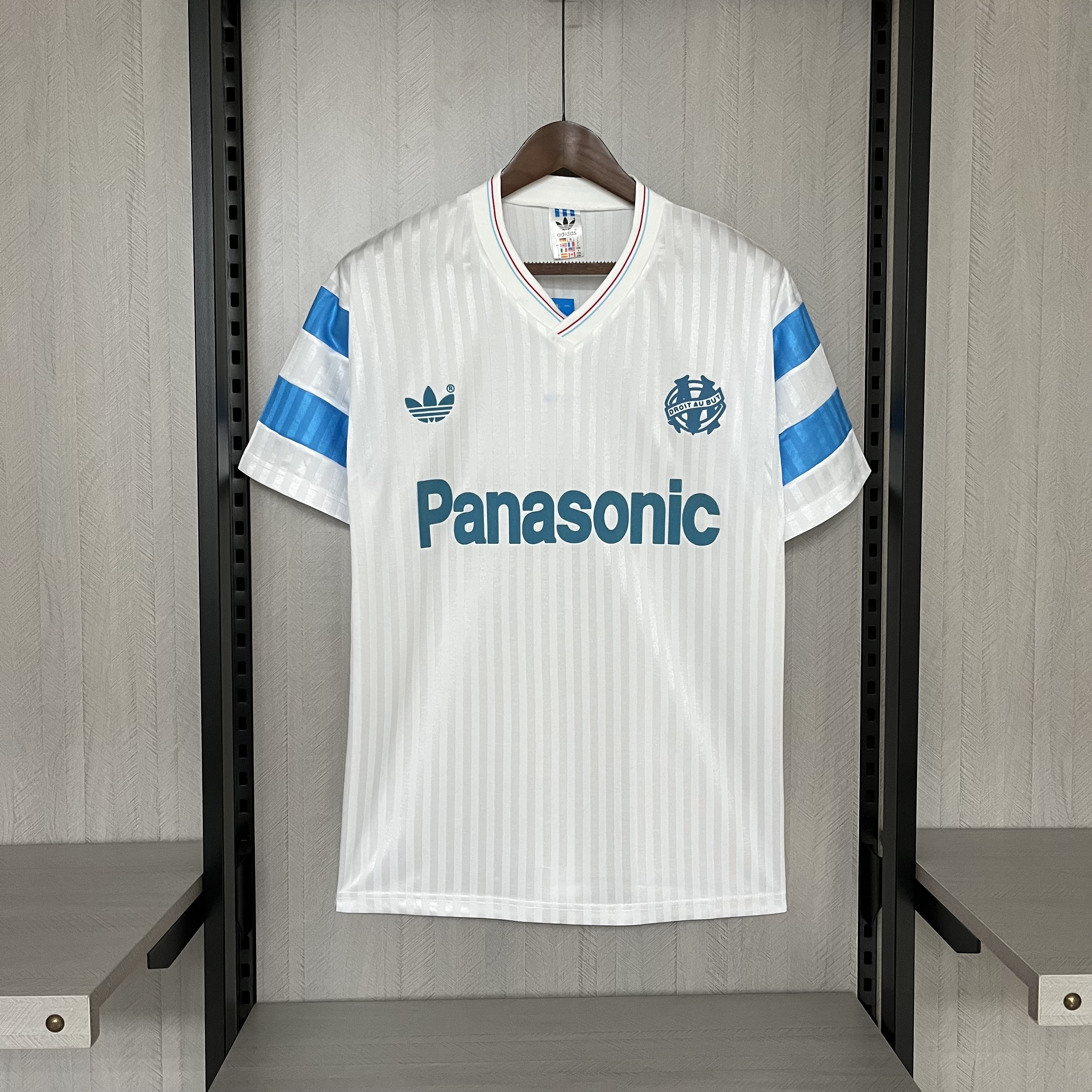 Marseille 1990 Mens Retro Home Jersey