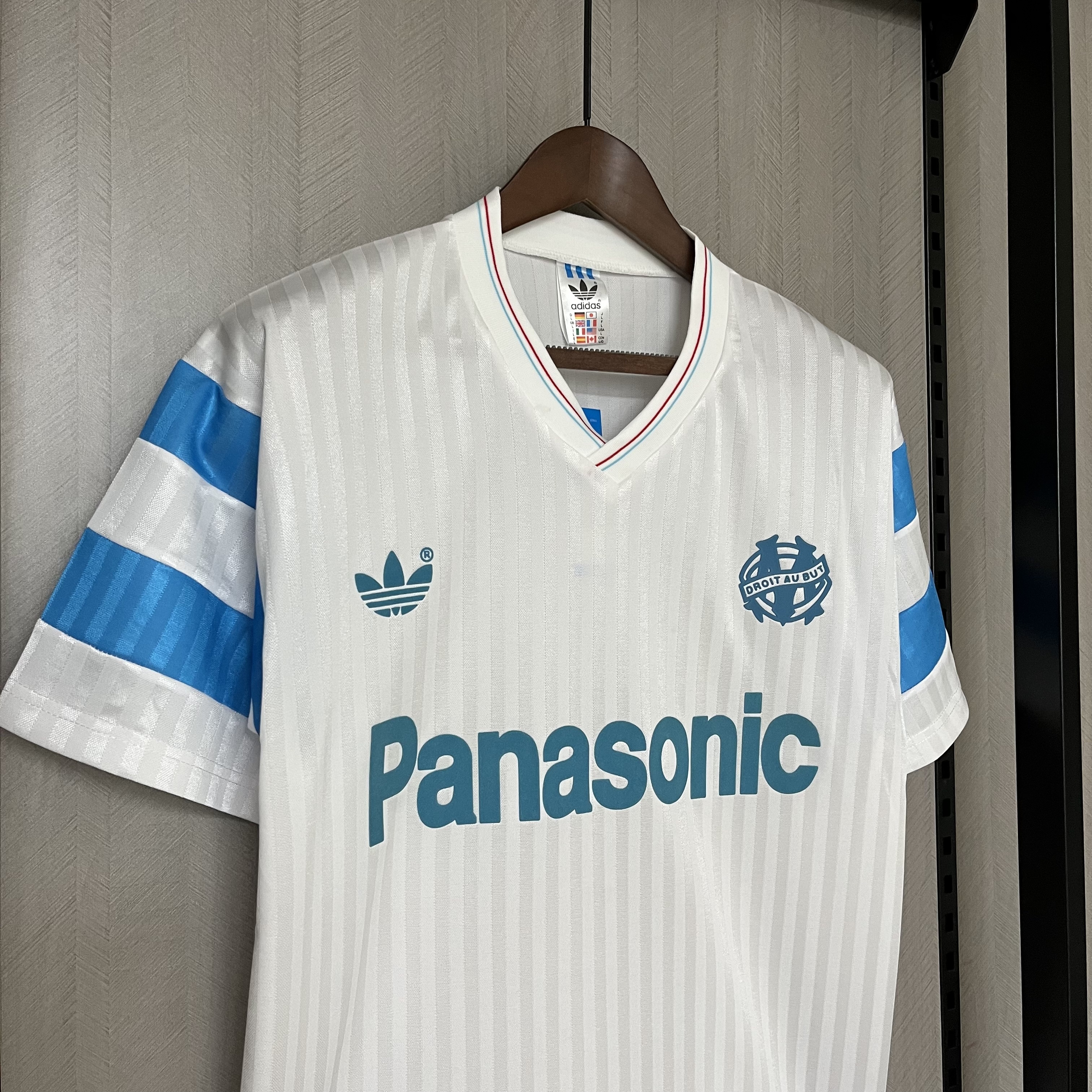 Marseille 1990 Mens Retro Home Jersey