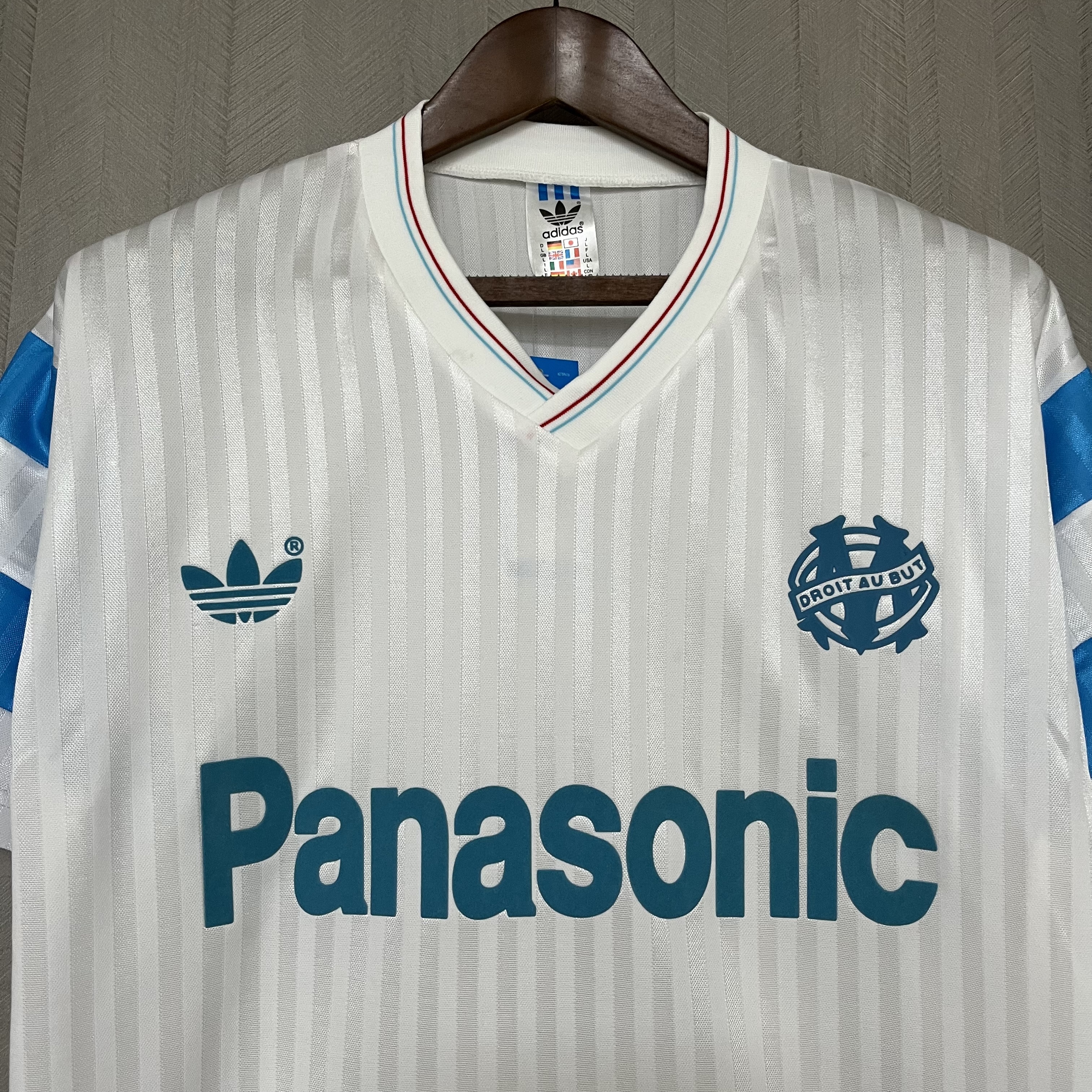 Marseille 1990 Mens Retro Home Jersey