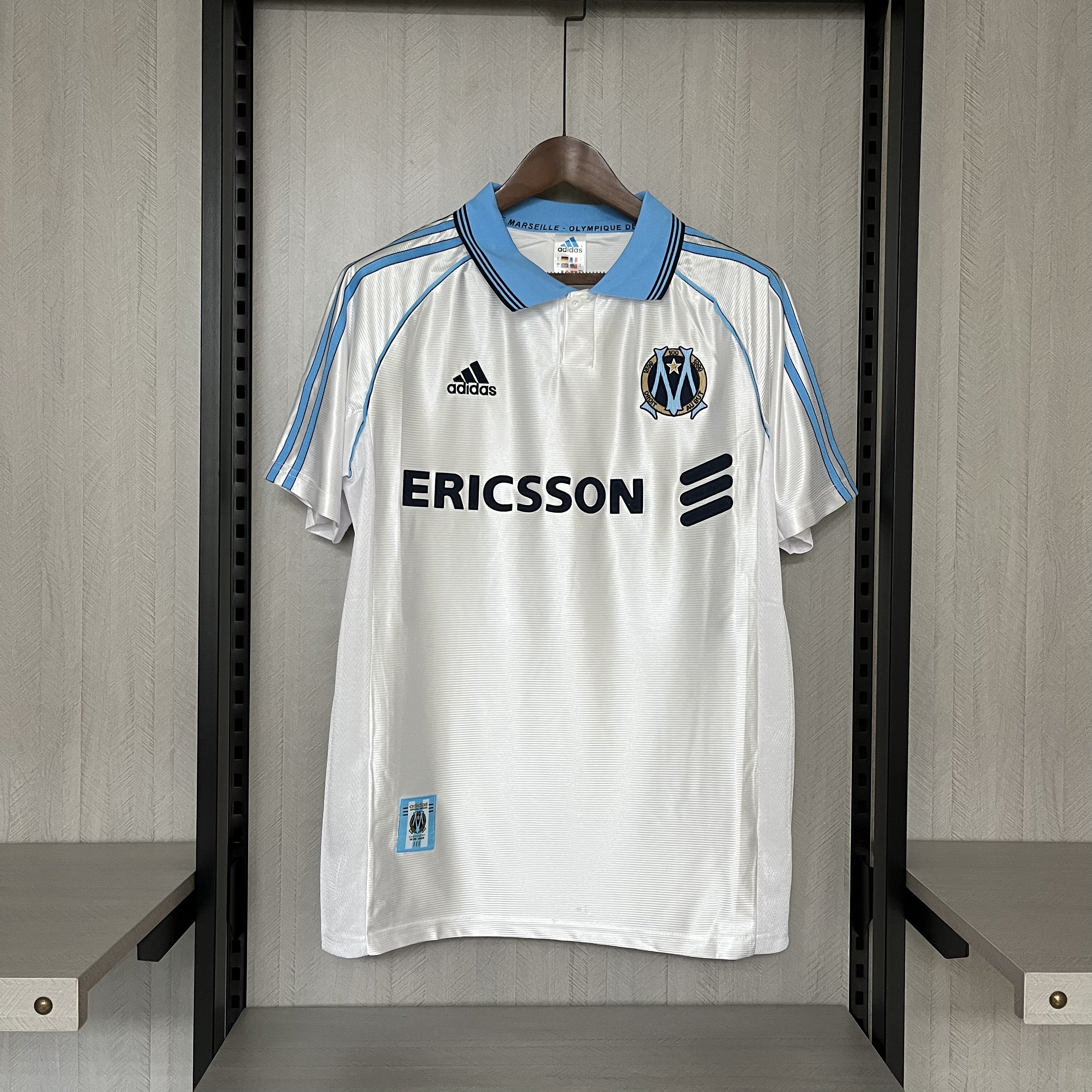 Marseille 1998/99 Mens Retro Home Jersey