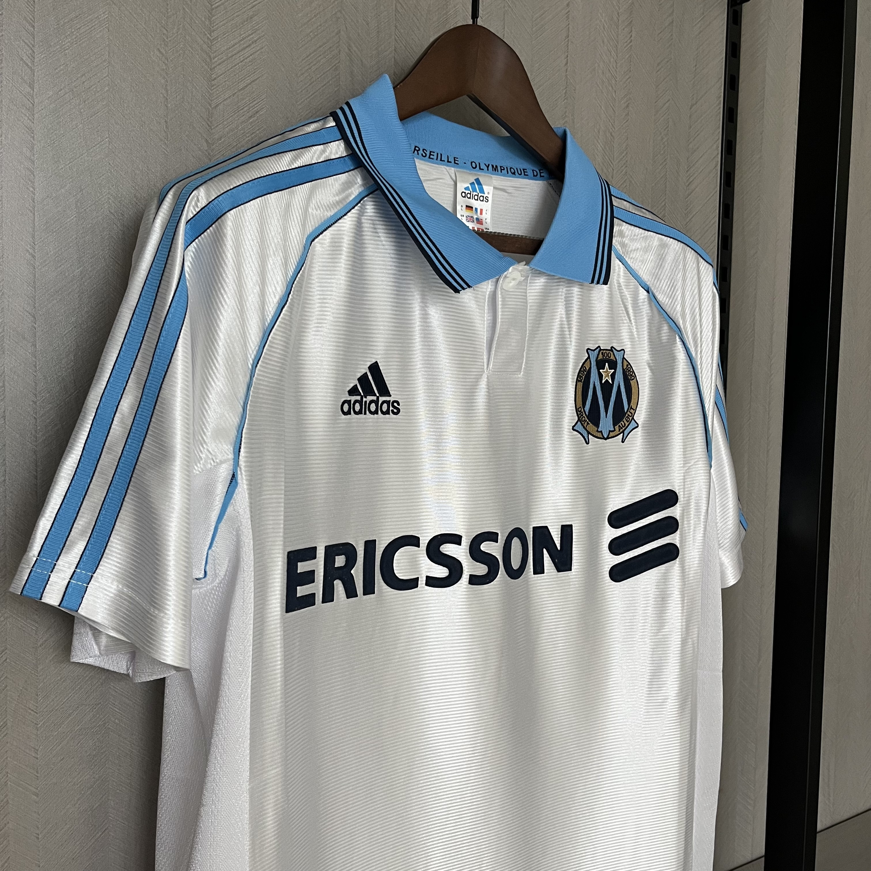 Marseille 1998/99 Mens Retro Home Jersey