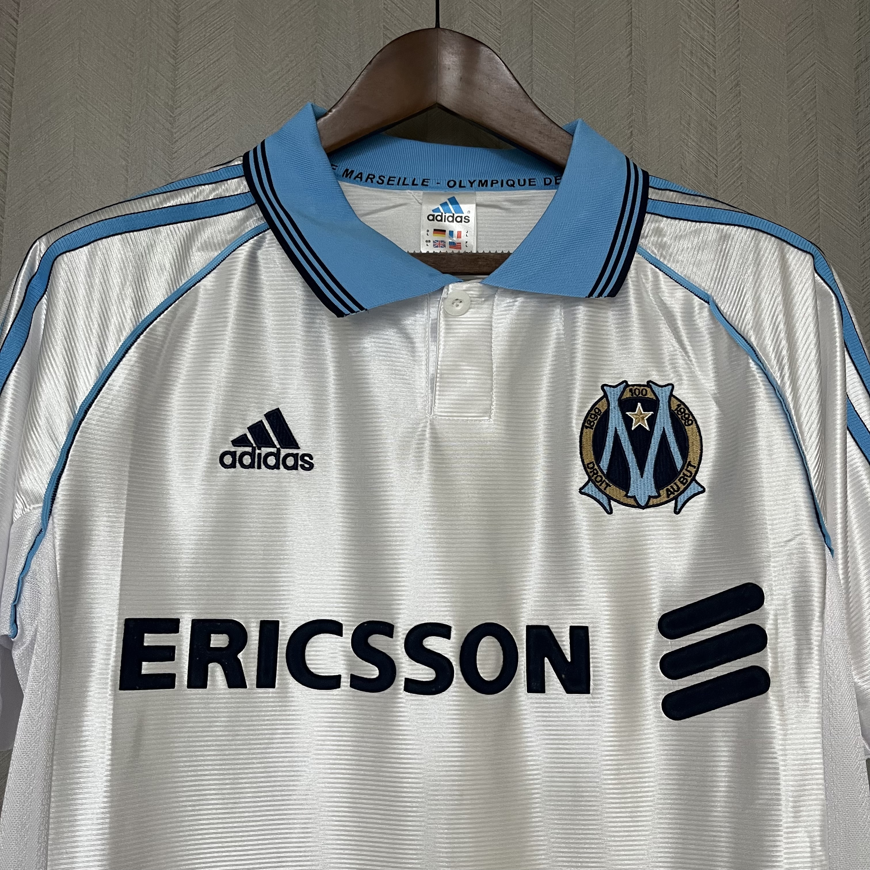 Marseille 1998/99 Mens Retro Home Jersey