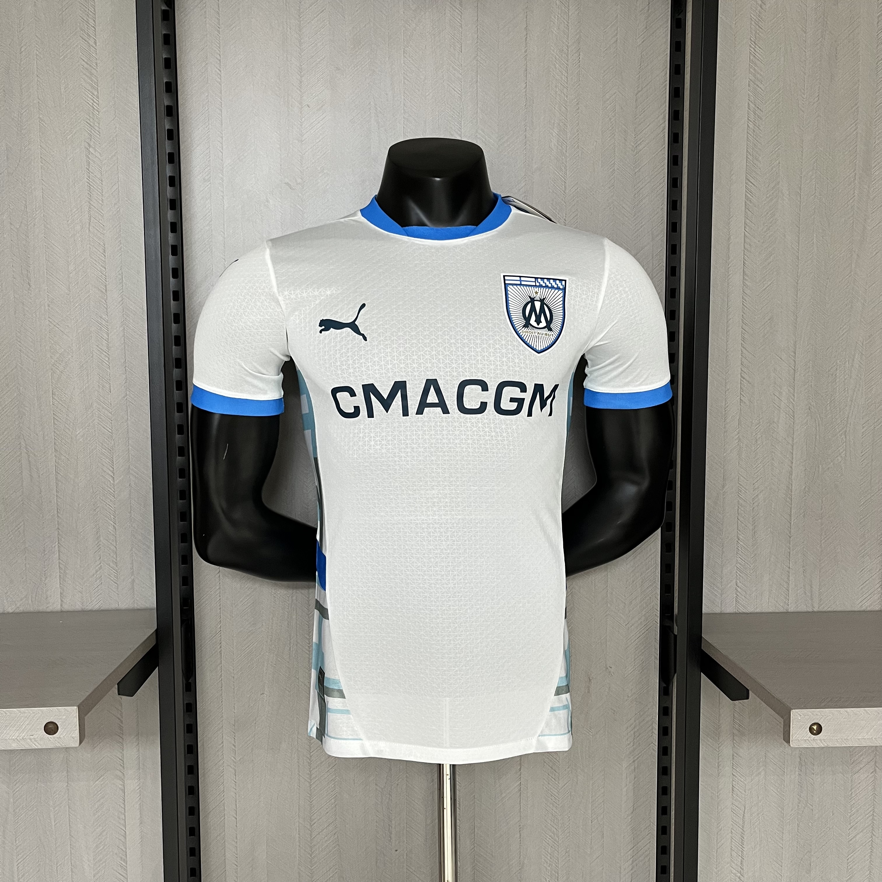 Marseille 2024/25 Mens Player Version White Jersey